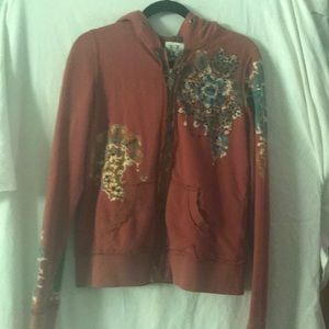 Miss Me zip-up hoodie